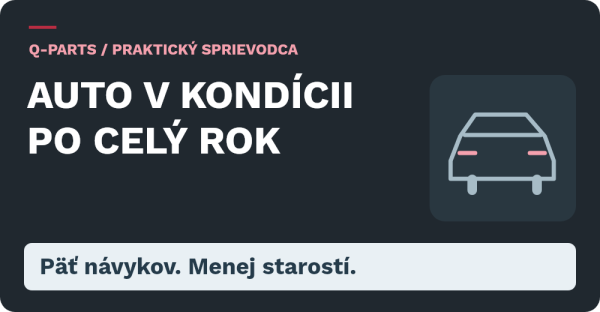 Auto v kondícii po celý rok: päť návykov, menej starostí