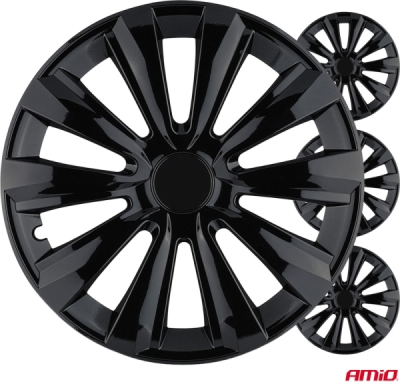 Puklice 14" DELTA BLACK AMiO sada 4ks
