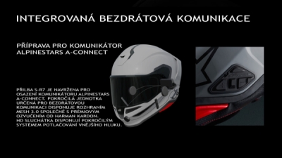 přilba S-R7 SOLID, ALPINESTARS (bílá, vel. L)