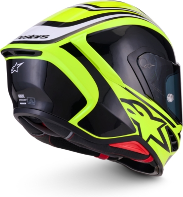 přilba S-R7 ZEAL, ALPINESTARS (žlutá fluo/černá/bílá, vel. 2XL)