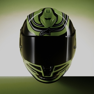 přilba S-R7 ZEAL, ALPINESTARS (žlutá fluo/černá/bílá, vel. 2XL)