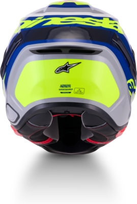 přilba S-R7 LUMEN, ALPINESTARS (stříbrná/černá/růžová/žlutá fluo, vel. XL)