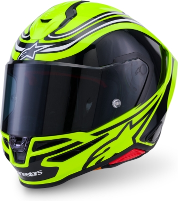 přilba S-R7 ZEAL, ALPINESTARS (žlutá fluo/černá/bílá, vel. XS)