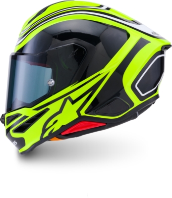 přilba S-R7 ZEAL, ALPINESTARS (žlutá fluo/černá/bílá, vel. XS)