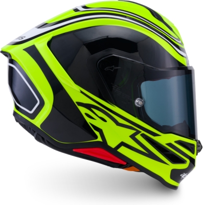 přilba S-R7 ZEAL, ALPINESTARS (žlutá fluo/černá/bílá, vel. XS)