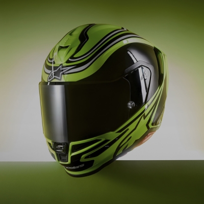 přilba S-R7 ZEAL, ALPINESTARS (žlutá fluo/černá/bílá, vel. XS)