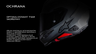 přilba S-R7 LUMEN, ALPINESTARS (stříbrná/černá/růžová/žlutá fluo, vel. L)