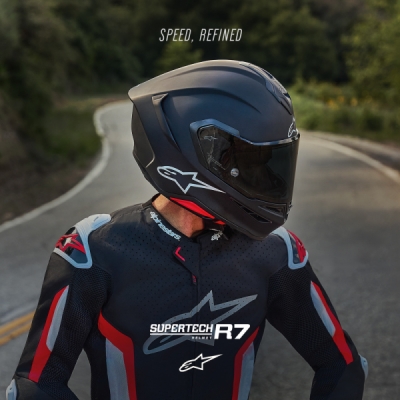 přilba S-R7 SOLID, ALPINESTARS (černá matná, vel. L)