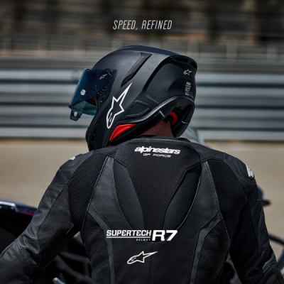 přilba S-R7 SOLID, ALPINESTARS (černá matná, vel. L)
