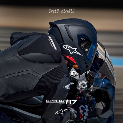 přilba S-R7 SOLID, ALPINESTARS (černá matná, vel. L)