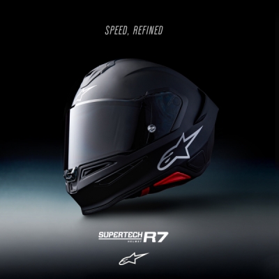 přilba S-R7 SOLID, ALPINESTARS (černá matná, vel. L)