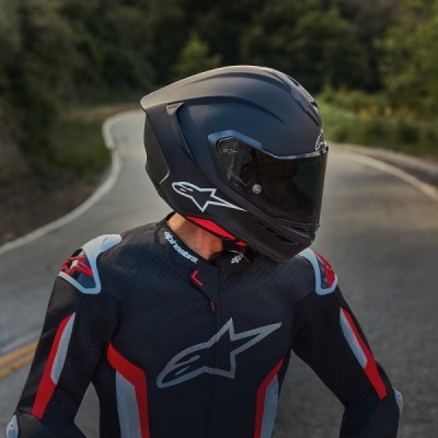 přilba S-R7 SOLID, ALPINESTARS (černá matná, vel. L)