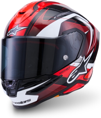 přilba S-R7 KINETIS, ALPINESTARS (černá/červená/bílá, vel. 2XL)
