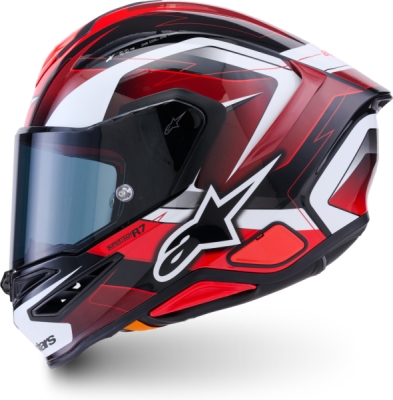 přilba S-R7 KINETIS, ALPINESTARS (černá/červená/bílá, vel. 2XL)