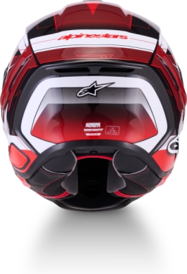 přilba S-R7 KINETIS, ALPINESTARS (černá/červená/bílá, vel. 2XL)