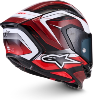 přilba S-R7 KINETIS, ALPINESTARS (černá/červená/bílá, vel. 2XL)