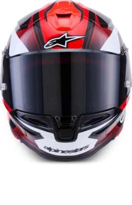 přilba S-R7 KINETIS, ALPINESTARS (černá/červená/bílá, vel. 2XL)