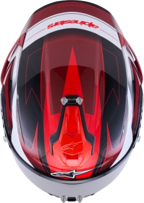 přilba S-R7 KINETIS, ALPINESTARS (černá/červená/bílá, vel. 2XL)
