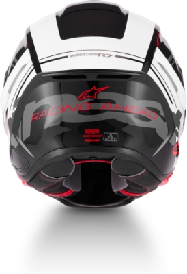 přilba S-R7 A-CORE, ALPINESTARS (černá/bílá/červená, vel. 2XL)