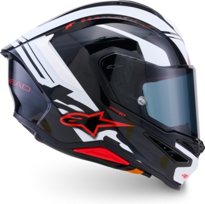 přilba S-R7 A-CORE, ALPINESTARS (černá/bílá/červená, vel. 2XL)