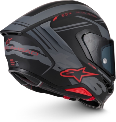 přilba S-R7 A-CORE, ALPINESTARS (černá/šedá/červená matná, vel. 2XL)