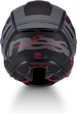 přilba S-R7 A-CORE, ALPINESTARS (černá/šedá/červená matná, vel. S)