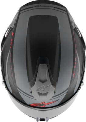 přilba S-R7 A-CORE, ALPINESTARS (černá/šedá/červená matná, vel. S)
