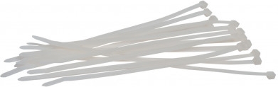 Viazacia páska 250x3,6mm 50ks biela nylon Trebor XT902536
