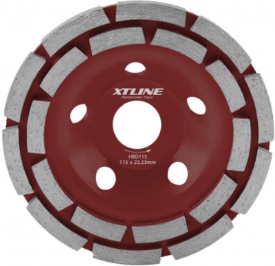 Kotúč diamantový brúsny dvojradý 125mm XTLINE HBD125