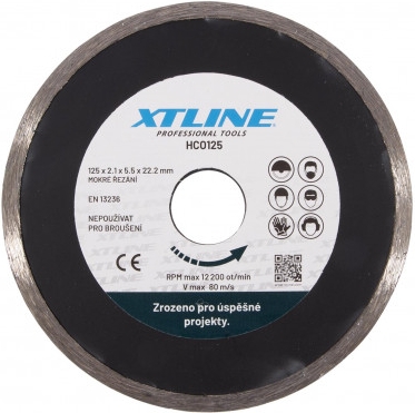 Kotúč diamantový plný 115x22,2mm Trebor HCO115
