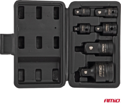Sada redukčných adaptérov pre rázové uťahovače 1/2" 3/4" 3/8" 1/2" 1/4" 6el. AMIO-05079