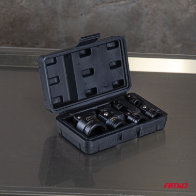 Sada redukčných adaptérov pre rázové uťahovače 1/2" 3/4" 3/8" 1/2" 1/4" 6el. AMIO-05079