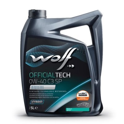 Motoreļļa WOLF OFFICIALTECH 0W40 C3 SP 5L