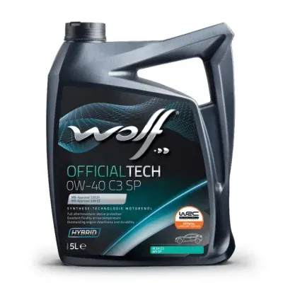 Motoreļļa WOLF OFFICIALTECH 0W40 C3 SP 5L