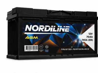 Akumulators 12V, 70Ah, 740A NORDLINE AGM