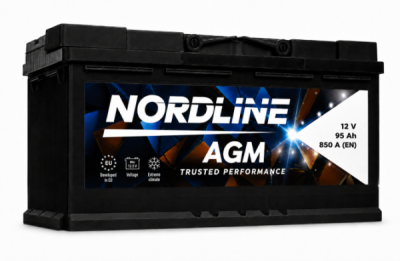 Akumulators 12V, 95Ah, 830A NORDLINE AGM