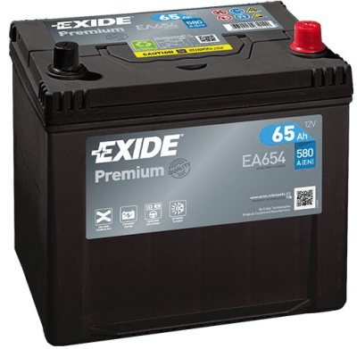 Autobaterie Exide Premium 12V, 65Ah, 580A, EA654