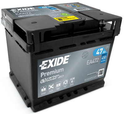 Autobaterie Exide Premium 12V, 47Ah, 450A, EA472