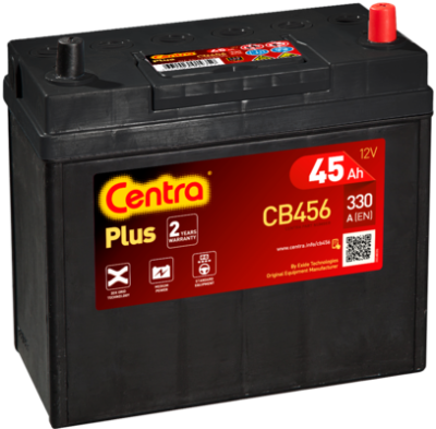 Autobaterie Centra Plus 12V, 45Ah, 330A, CB456
