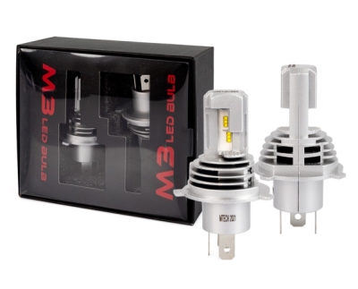 M-Tech LED Žárovka H4 LED SET 50W/6500K, 2 ks