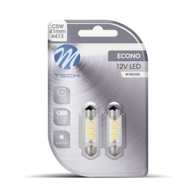 M-Tech LED Žárovka C5W 12V 41mm 6xSMD2835