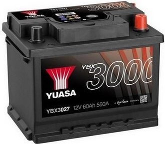 Autobaterie Yuasa YBX3000 SMF 12V, 62Ah, 550A, YBX3027