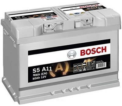 Autobaterie Bosch S5 AGM, 12V, 80Ah, 800A, 0 092 S5A 110