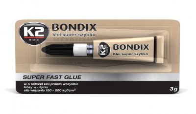 K2 BONDIX - Sekundové lepidlo, 3g
