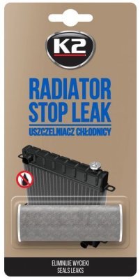 K2 Radiator Stop Leak - Práškový utěsňovač chladiče s hliníkem, 18,5g