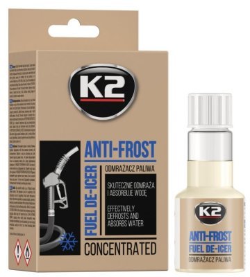 K2 ANTI-FROST - Univerzální odmrazovač paliva, 50ml