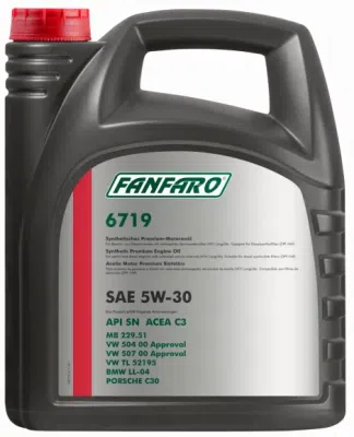 Fanfaro VW, Audi, Škoda, Seat 6719 5W-30, 5L