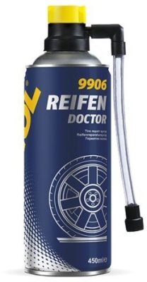 MANNOL 9906 Reifen Doctor - Sprej na opravu defektů, 450ml