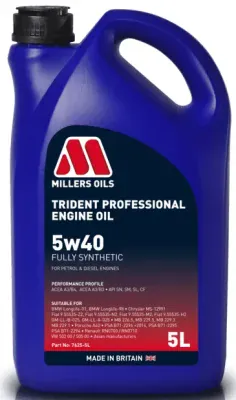 Millers Oils Trident Professional 5W-40, 5L