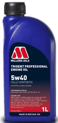 Millers Oils Trident Professional 5W-40, 1L